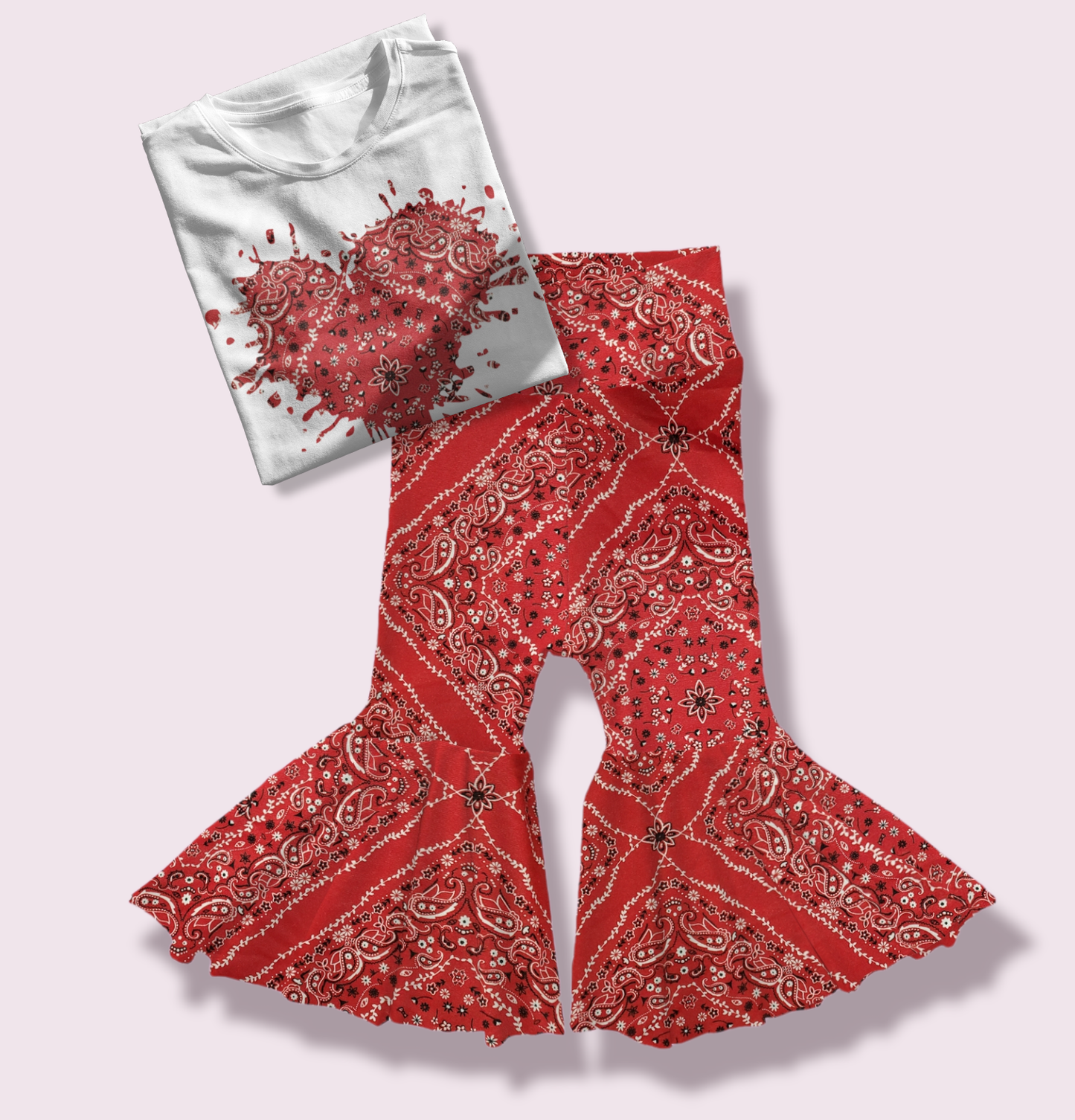 Love Bandana Bell Bottom Set
