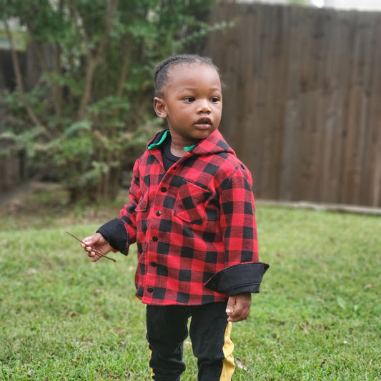 Hooded Lined Flannel Shirt